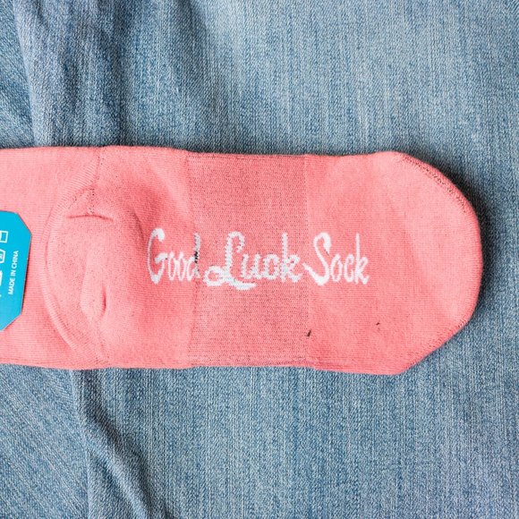 Good Luck Sock with horses pink - Picture 4 of 4